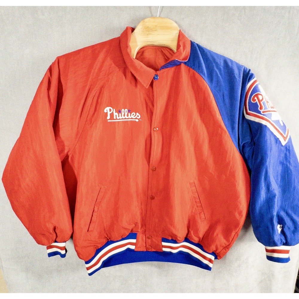 Vtg Starter Philadelphia Phillies Diamond Collection Jacket Mens XL USA Made